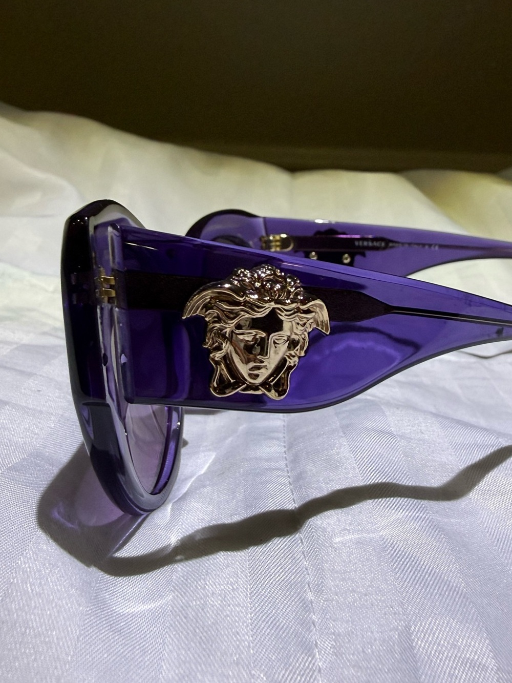 Versace VE 4297 Purple Medusa Cat Eye Sunglasses - Picture 9 of 10